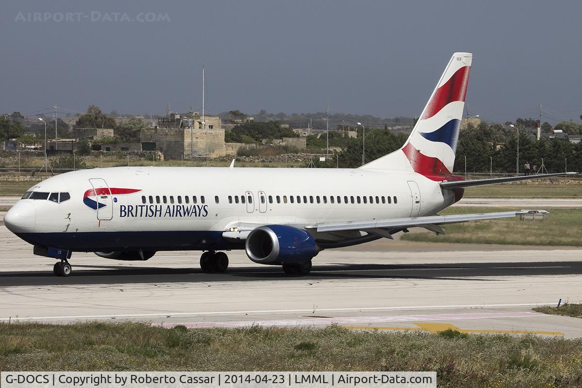 G-DOCS, 1992 Boeing 737-436 C/N 25852, Departing runway 31