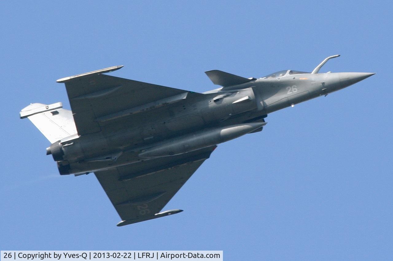 26, Dassault Rafale M C/N 26, French Naval Aviation Dassault Rafale M, Take off Rwy 26, Landivisiau Naval Air Base (LFRJ)