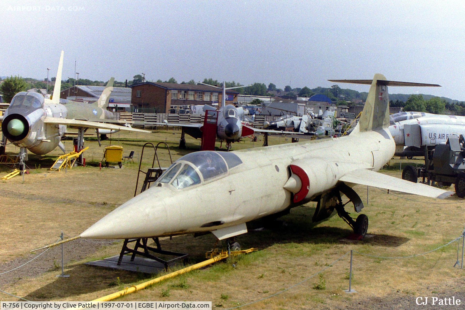 R-756, 1964 Lockheed F-104G Starfighter C/N 683D-6101, On display at the Midland Air Museum pre-restoration/repaint