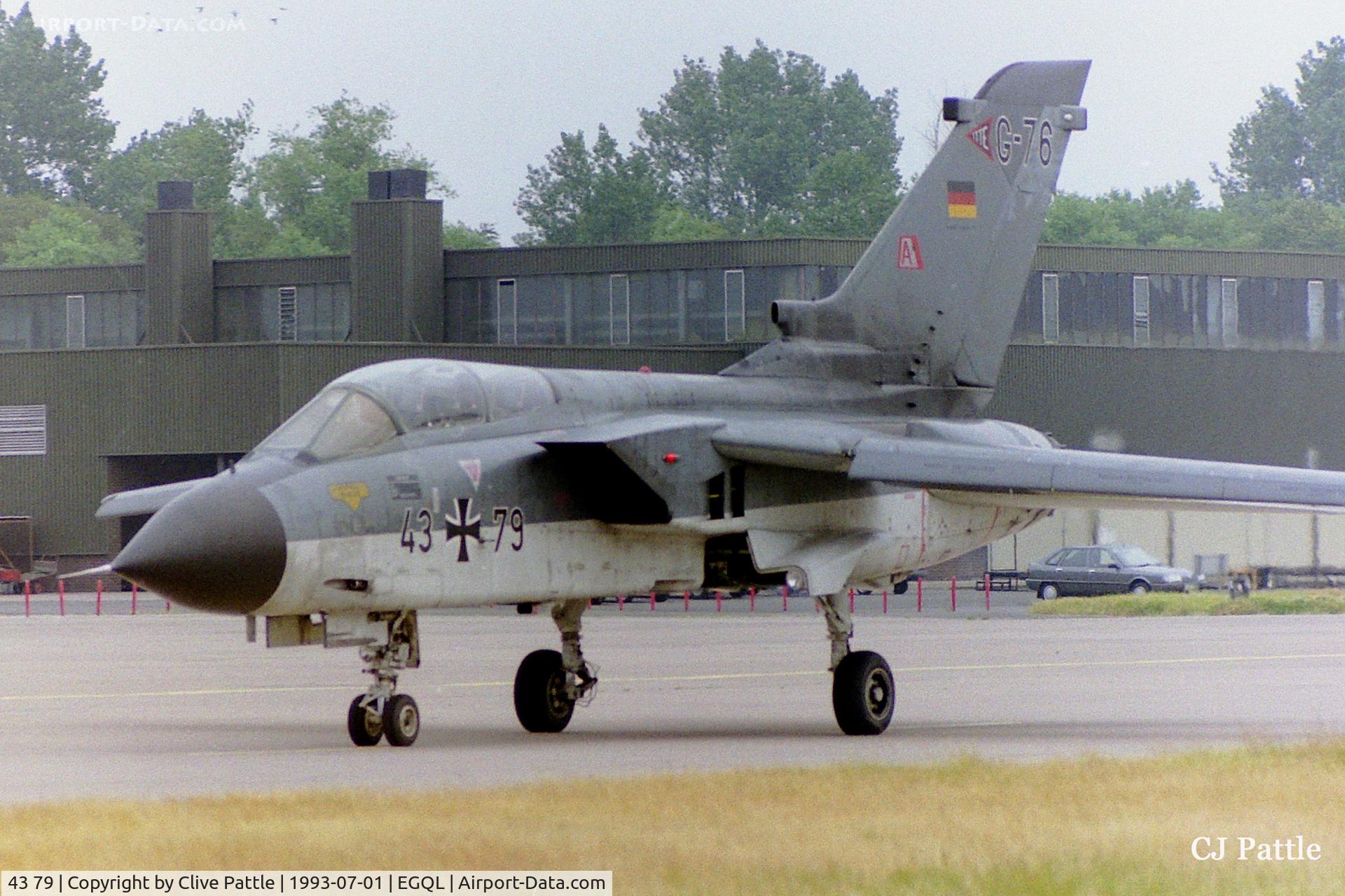 43 79, Panavia Tornado IDS C/N 205/GS052/4079, Pictured at RAF Leuchars EGQL when serving with the TTTE as G-76