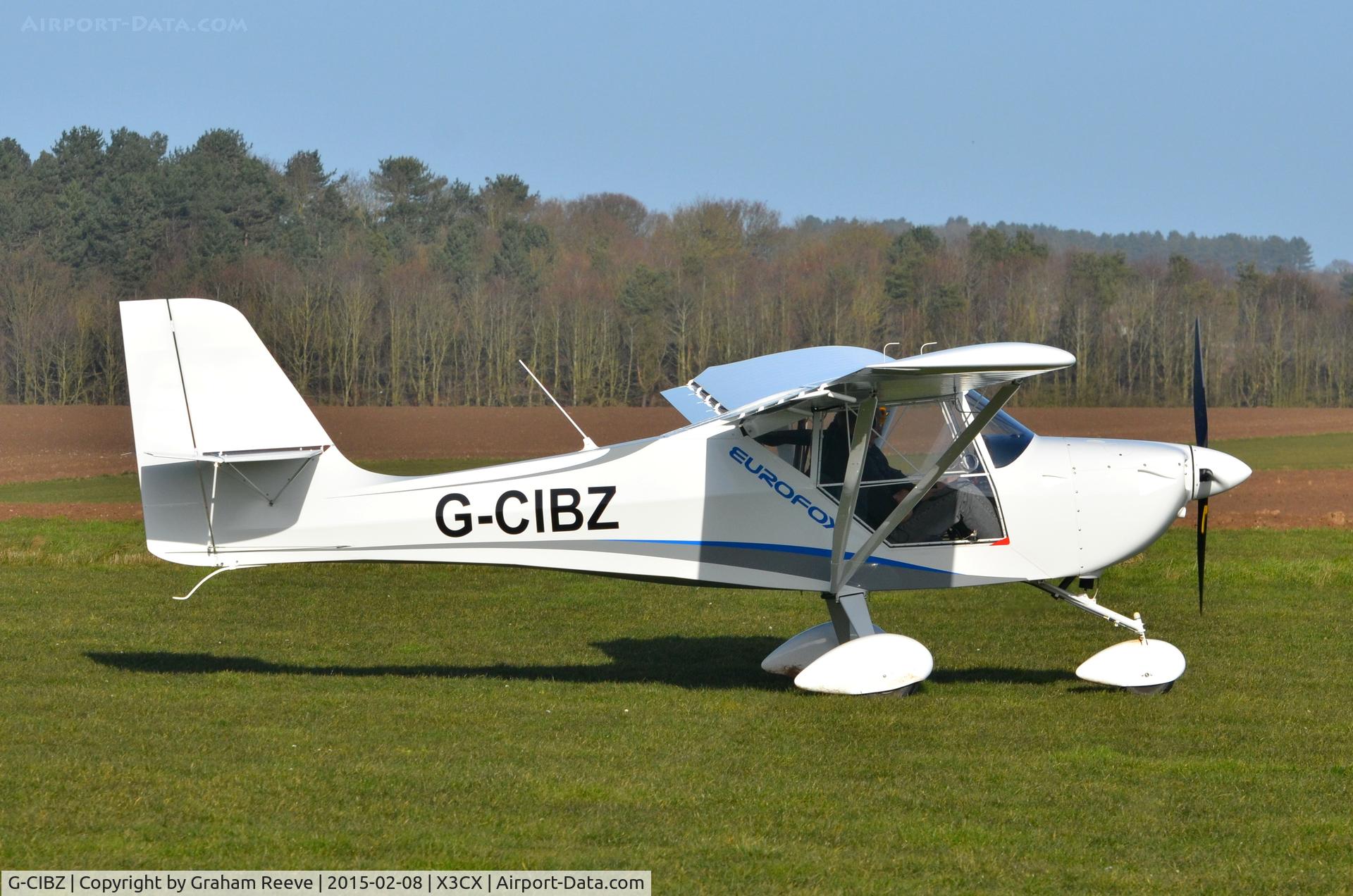 G-CIBZ, 2013 Eurofox 912S C/N BMAA/HB/642, About to depart from Northrepps.