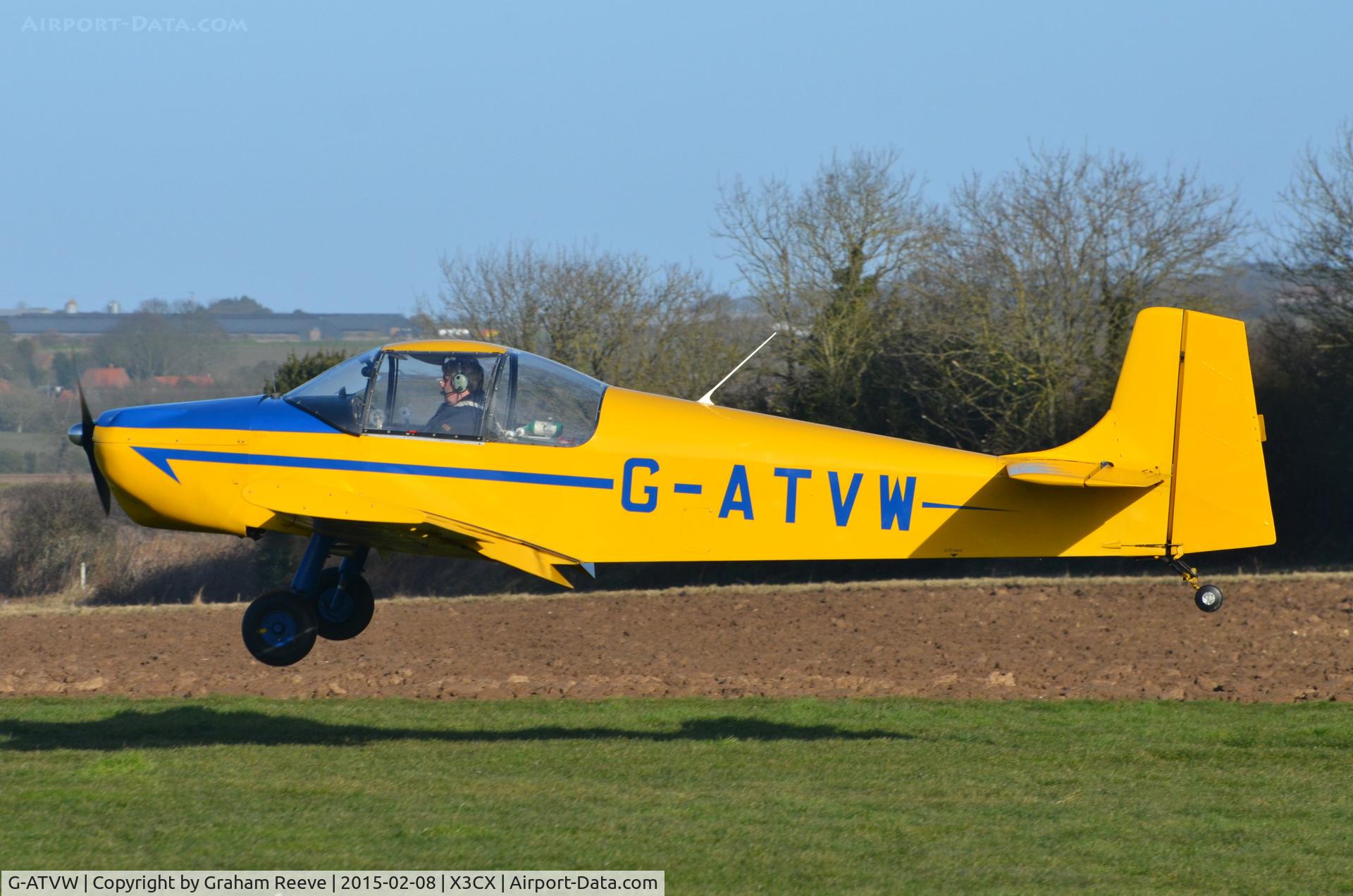 G-ATVW, 1966 Druine D-62B Condor C/N RAE/615, About to land at Northrepps.
