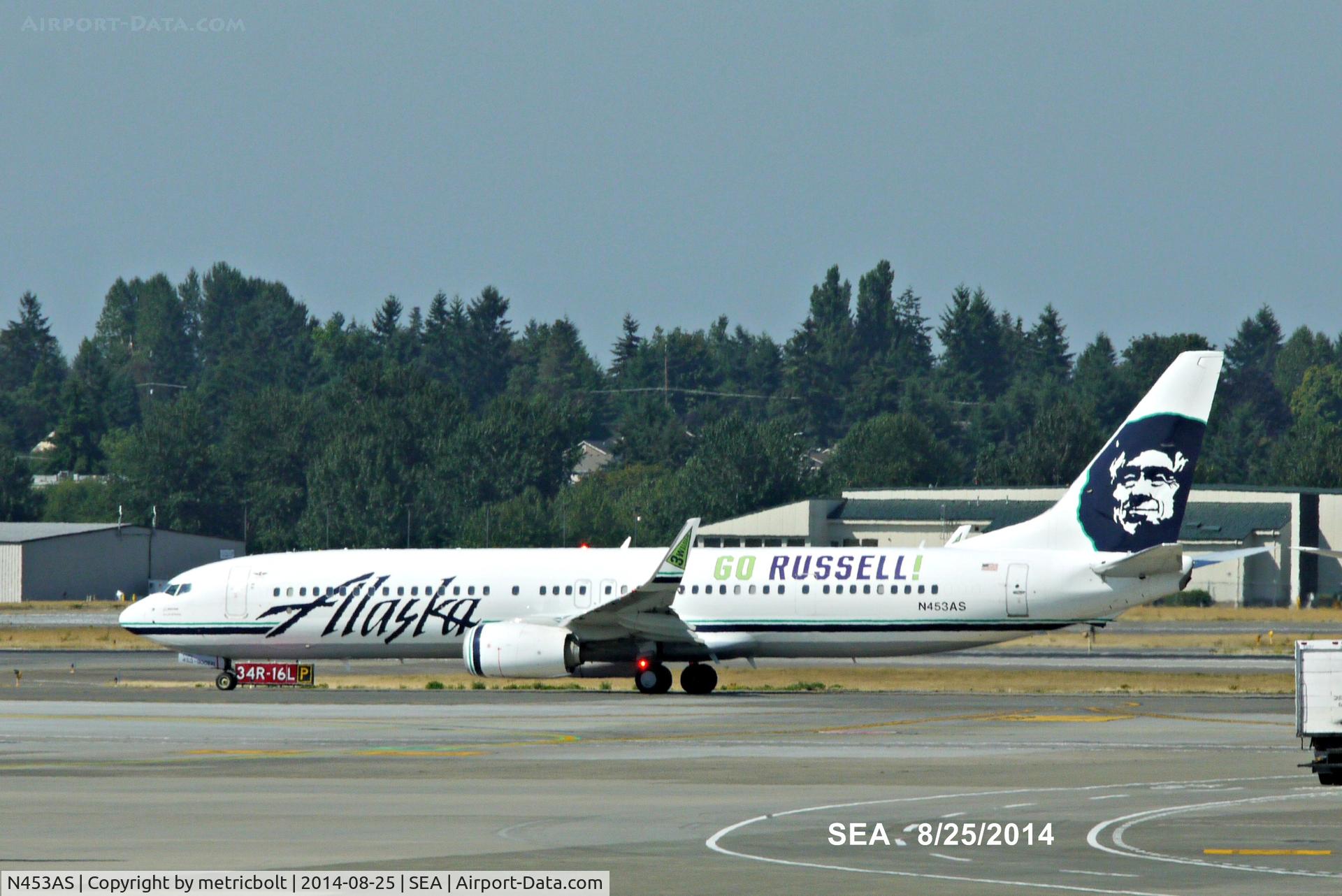 N453AS, 2014 Boeing 737-990/ER C/N 36354, At SeaTac