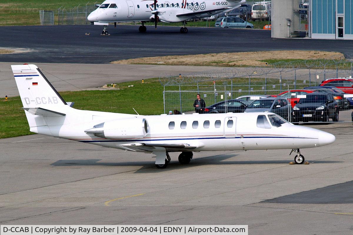 D-CCAB, 1997 Cessna 550 Citation Bravo C/N 550-0827, Cessna Citation Bravo [550-0827] (Air Hamburg) Friedrichshafen~D 04/04/2009