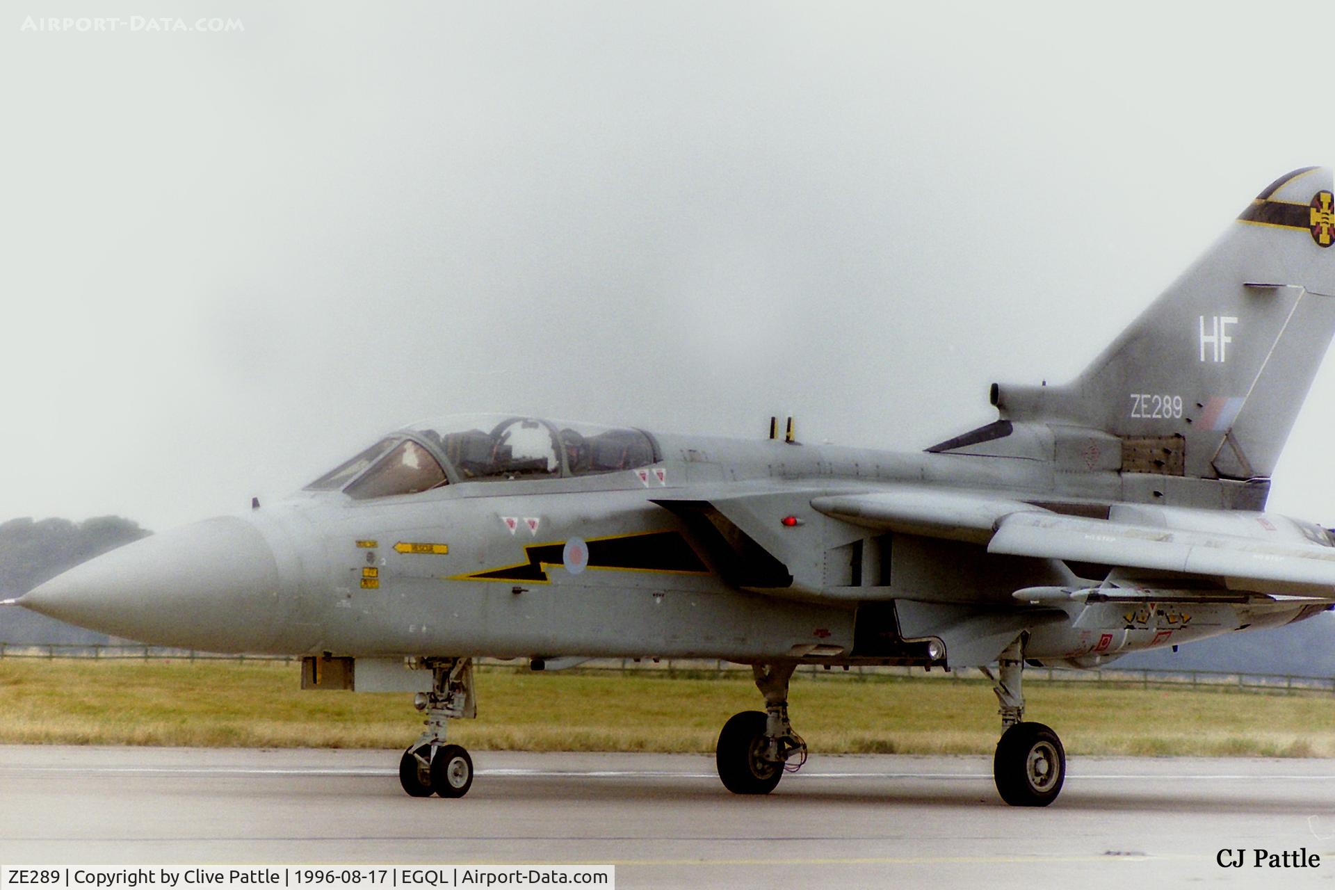 ZE289, 1987 Panavia Tornado F.3 C/N AS036/619/3276, Taxy at RAF Leuchars whilst coded HF of 111 Squadron