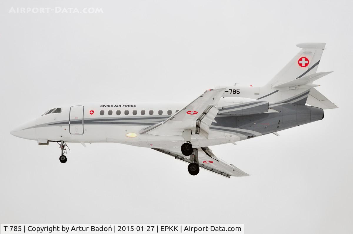T-785, 2007 Dassault Falcon 900EX EASy II C/N 195, Swiss Air Force