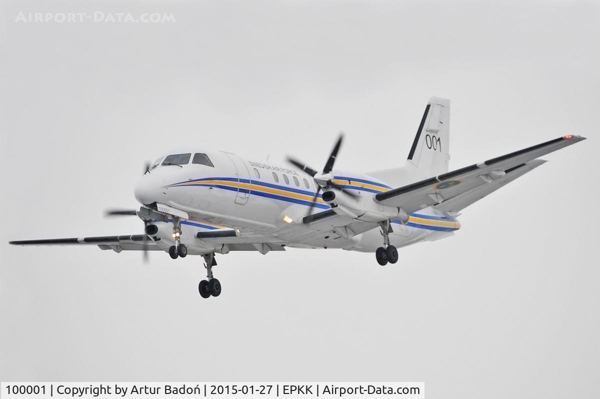 100001, 1989 Saab Tp100 (340B) C/N 340B-170, Sweden Air Force