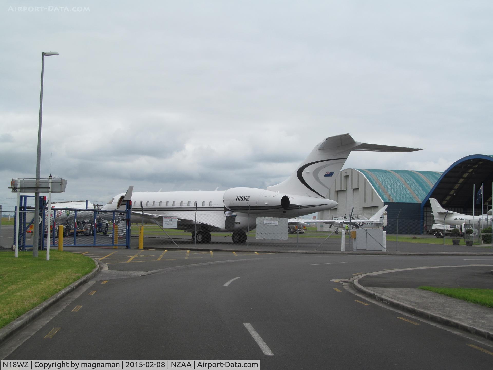 N18WZ, Bombardier BD-700-1A10 Global Express C/N 9338, ready for a trip to the USA