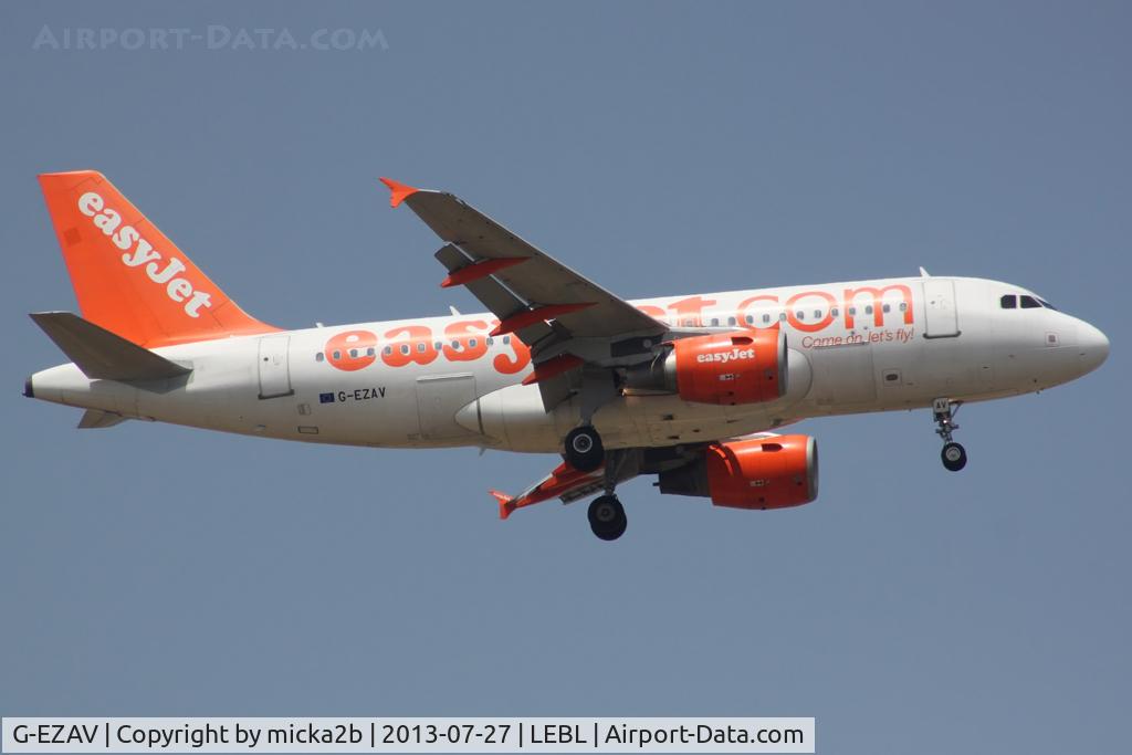 G-EZAV, 2006 Airbus A319-111 C/N 2803, Landing
