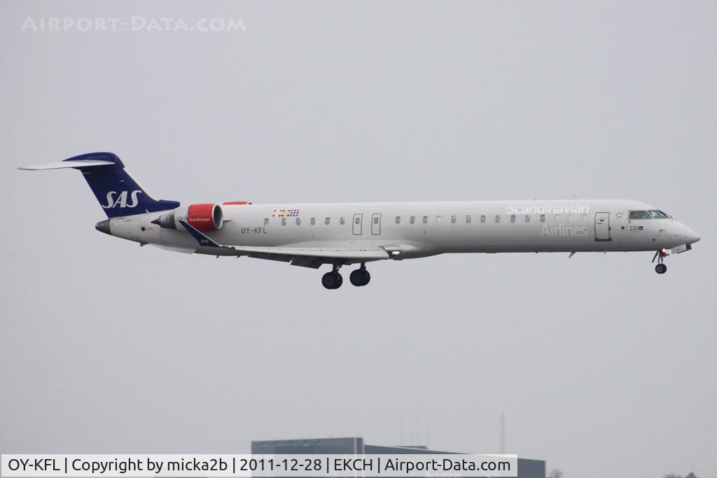 OY-KFL, 2009 Bombardier CRJ-900 NG (CL-600-2D24) C/N 15246, Landing