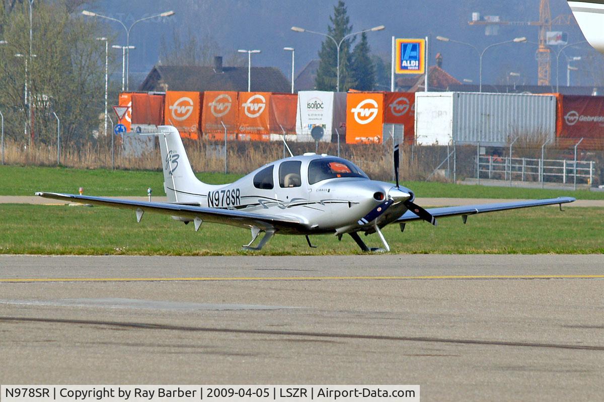 N978SR, 2007 Cirrus SR22 G3 GTS C/N 2809, Cirrus Design SR-22G3GTS [2809] Altenrhein~HB 05/04/2009