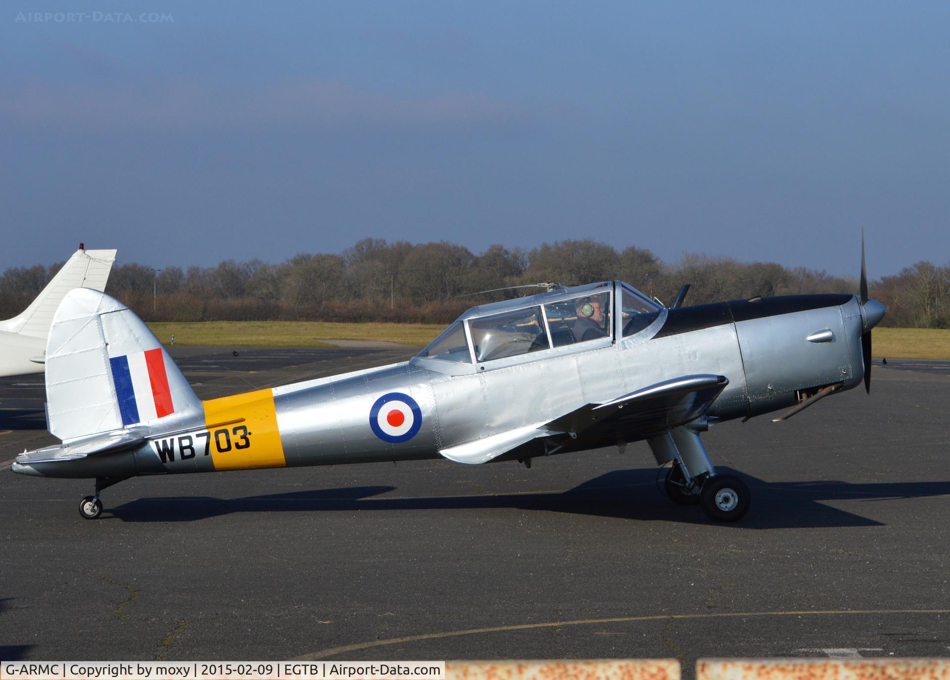 G-ARMC, 1950 De Havilland DHC-1 Chipmunk 22A C/N C1/0151, Chipmunk 22A at Wycombe Air Park, marked with RAF serial WB703.