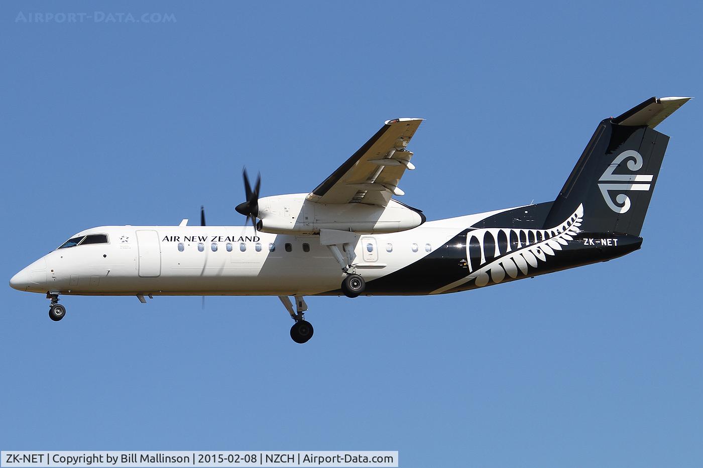 ZK-NET, 2007 De Havilland Canada DHC-8-311 Dash 8 C/N 642, finals to 0-2