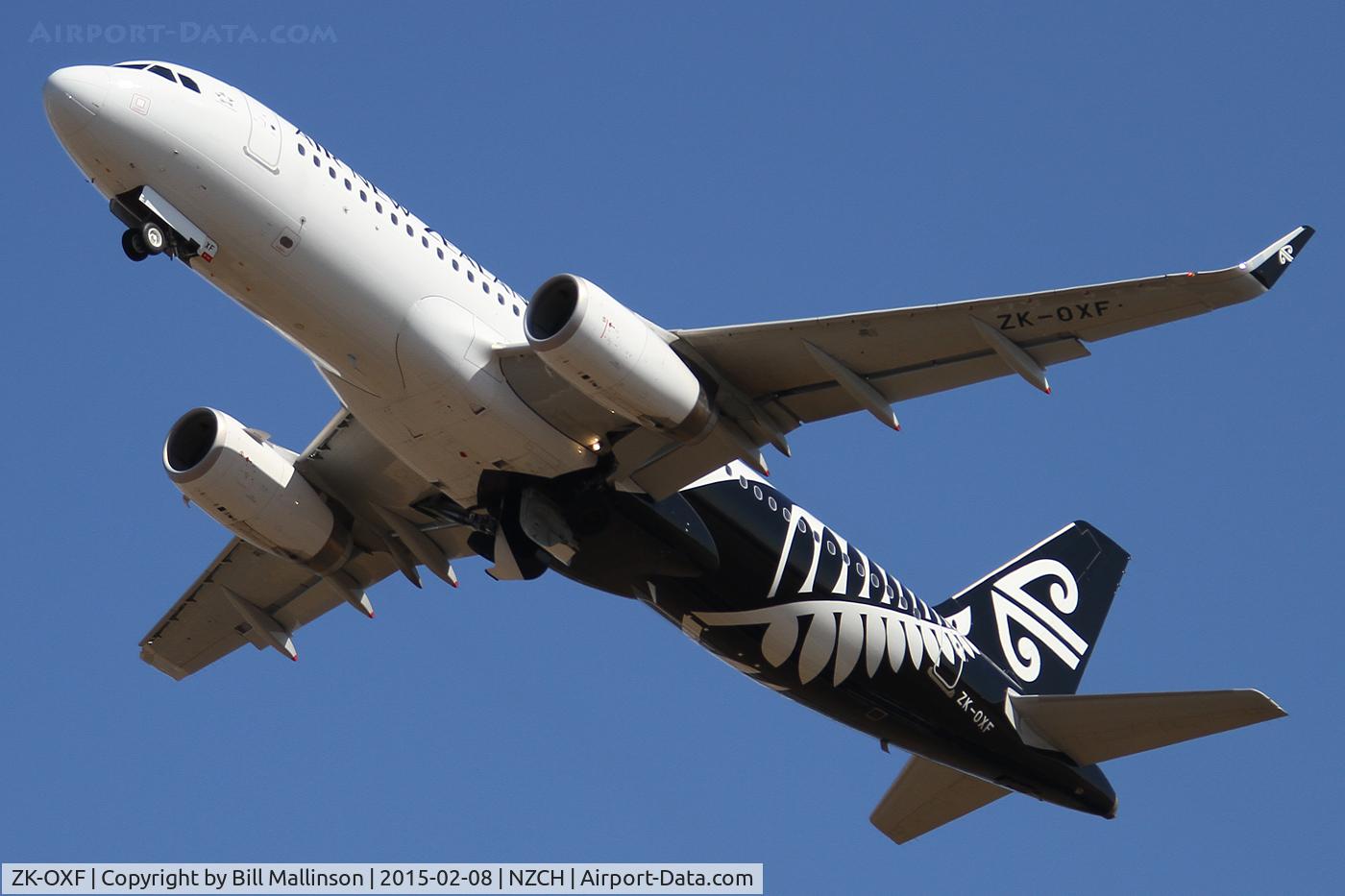 ZK-OXF, 2014 Airbus A320-232 C/N 6182, away from 02