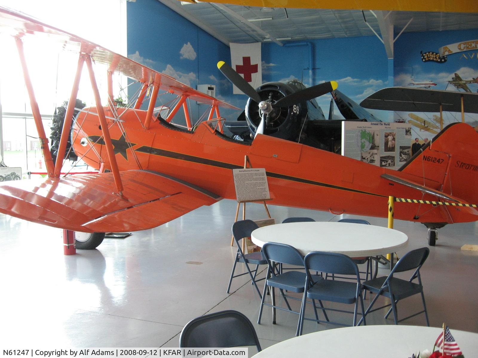 N61247, 1943 Boeing B75N1 C/N 75-7646, Displayed at the Fargo Air Museum, Fargo, North Dakota in 2008.