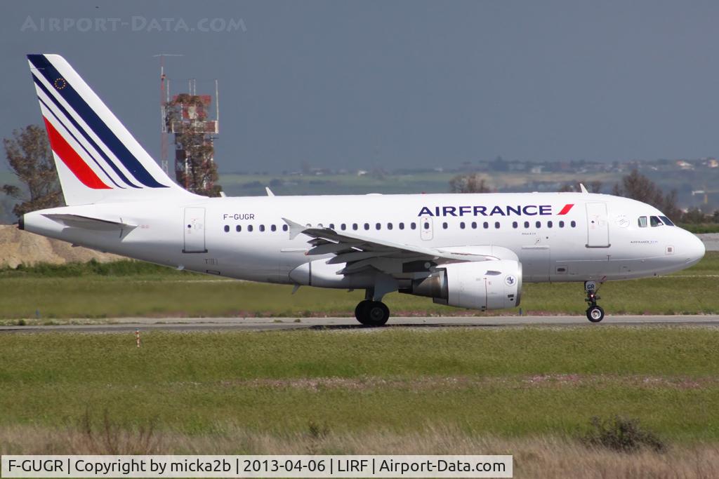 F-GUGR, 2007 Airbus A318-111 C/N 3009, Taxiing