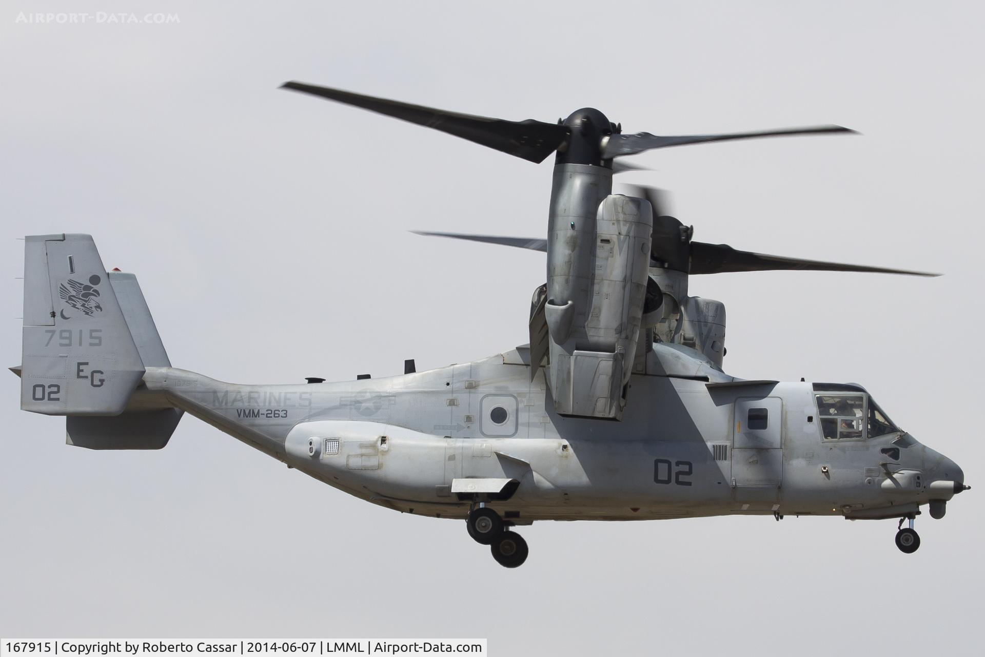 167915, Bell-Boeing MV-22B Osprey C/N D0126, Landing runway 31