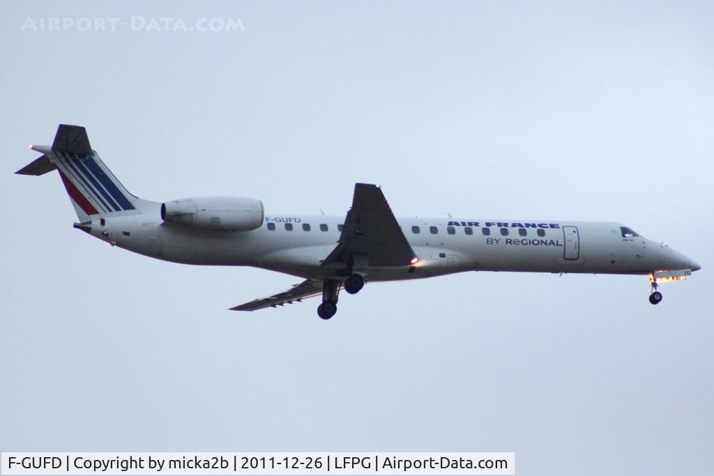 F-GUFD, 1999 Embraer ERJ-145LR (EMB-145LR) C/N 145197, Landing