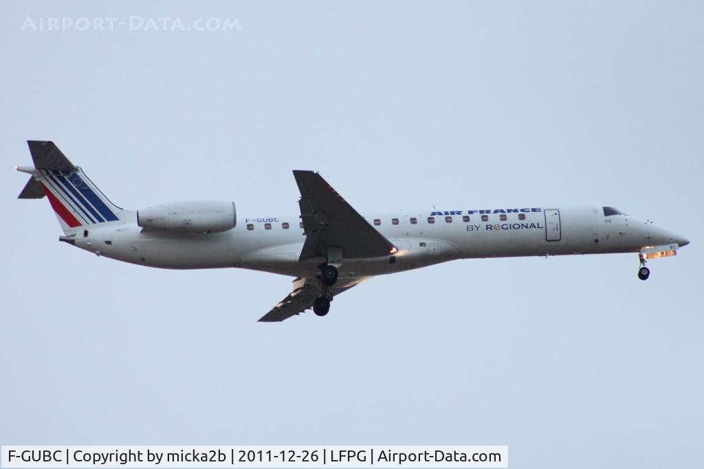 F-GUBC, 2002 Embraer ERJ-145LR (EMB-145LR) C/N 145556, Landing