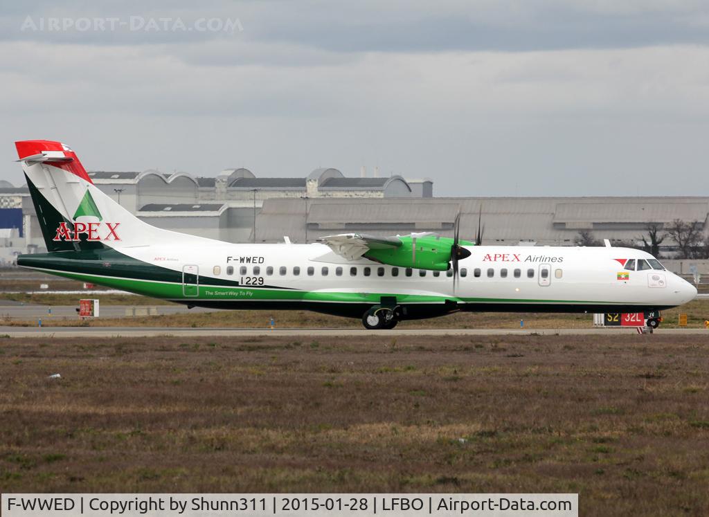 F-WWED, 2015 ATR 72-600 C/N 1229, C/n 1229 - To be XY-AJV