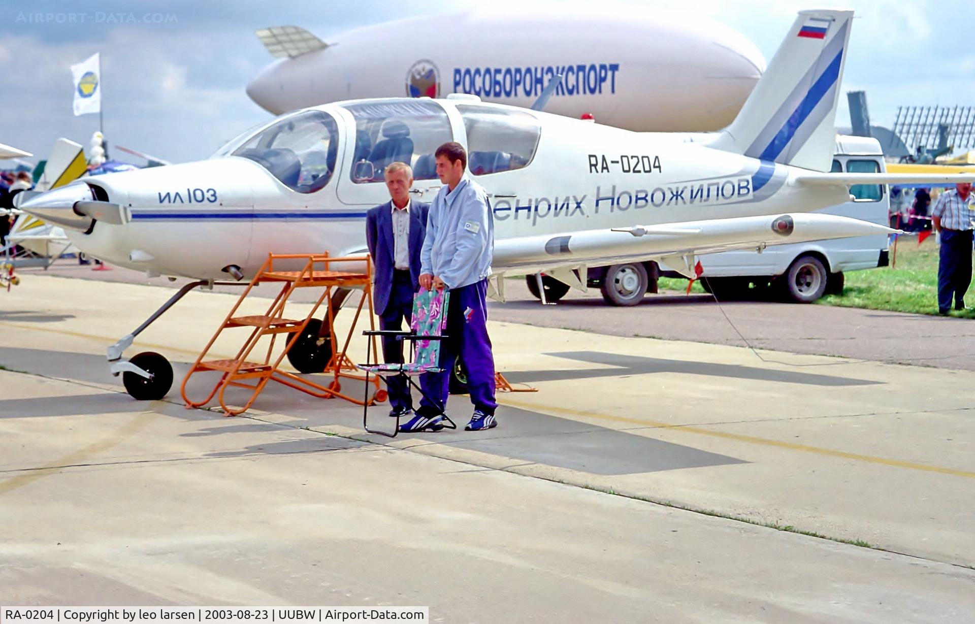 RA-0204, 1996 Ilyushin Il-103 C/N 0204, Zhukovsky Moscow 23.8.03