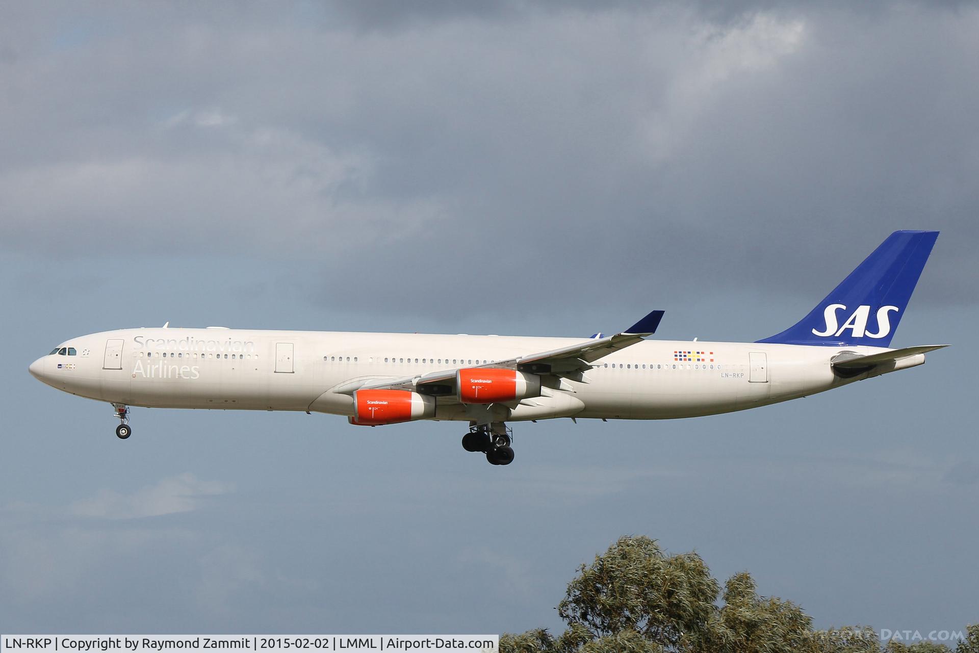 LN-RKP, 1997 Airbus A340-313X C/N 167, A340 LN-RKP Scandinavian Airline Systems
