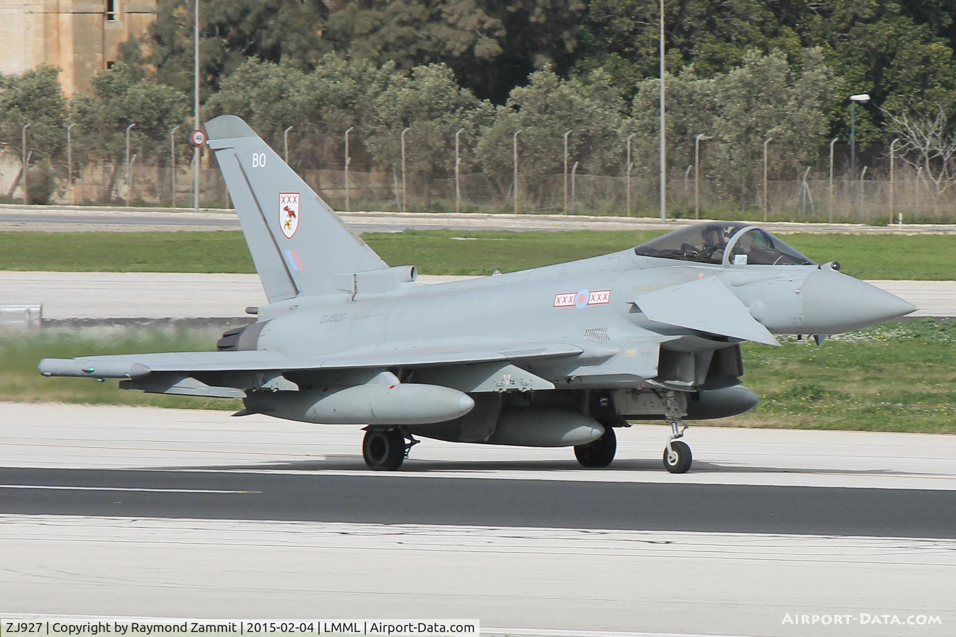 ZJ927, 2006 Eurofighter EF-2000 Typhoon FGR4 C/N 0089/BS018, Eurofighter EF2000 Typhoon FGR4 ZJ927/BO Royal Air Force