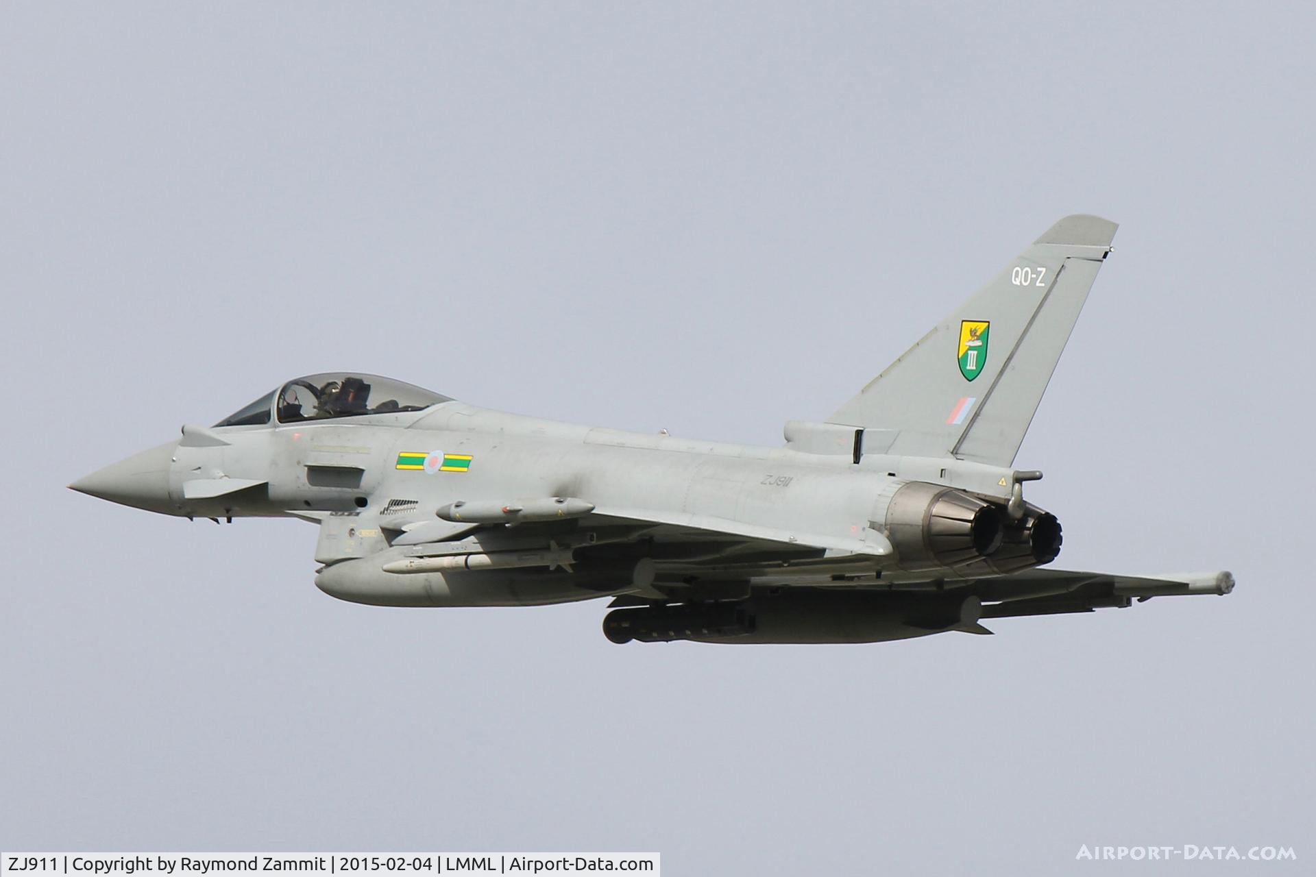 ZJ911, 2005 Eurofighter EF-2000 Typhoon FGR4 C/N 0041/BS002, Eurofighter EF2000 Typhoon F2 ZJ911/QO-Z Royal Air Force