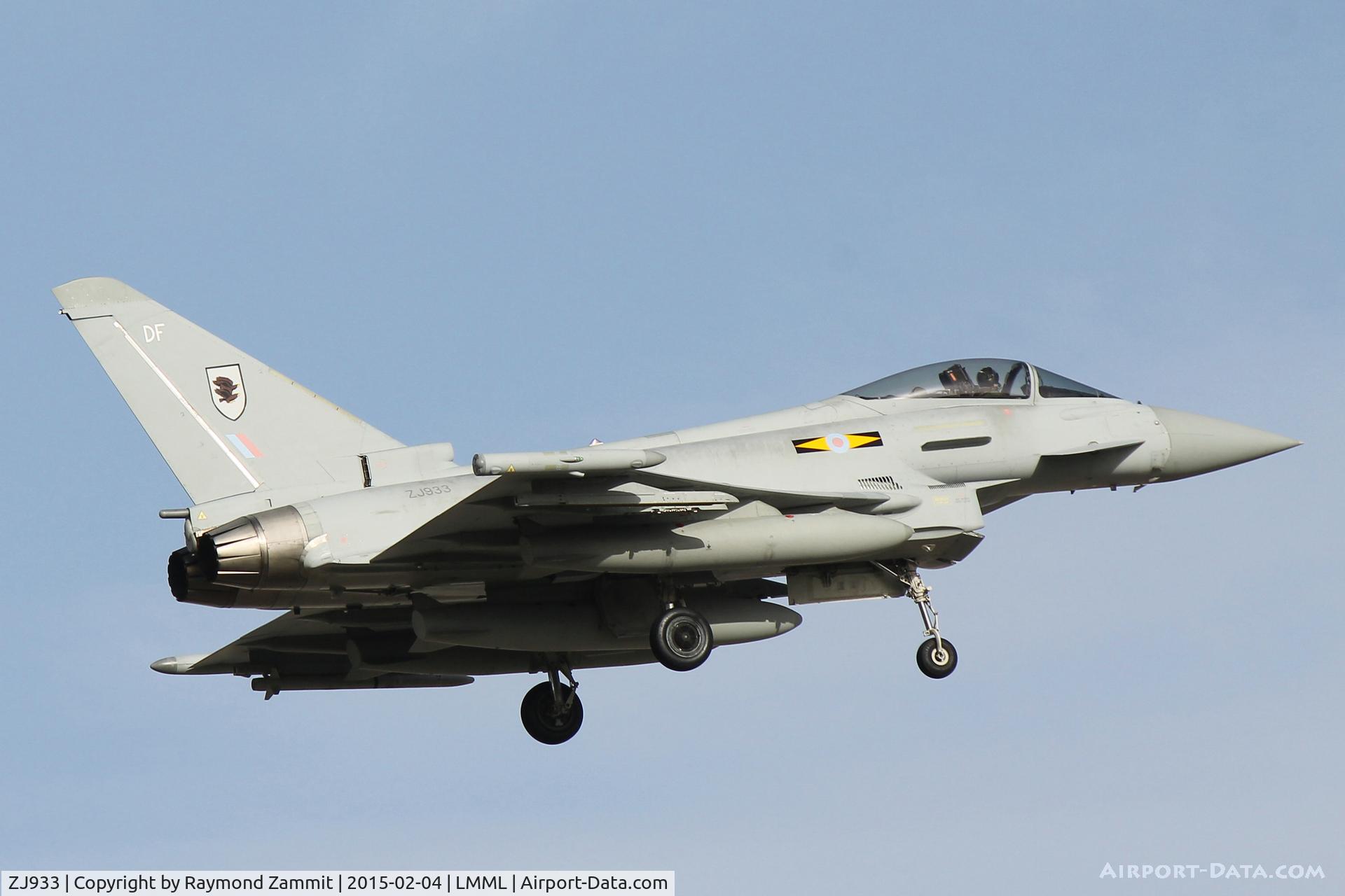 ZJ933, 2006 Eurofighter EF-2000 Typhoon FGR4 C/N 0108/BS024, Eurofighter EF2000 Typhoon FGR4 ZJ933/DF 11Sqd Royal Air Force