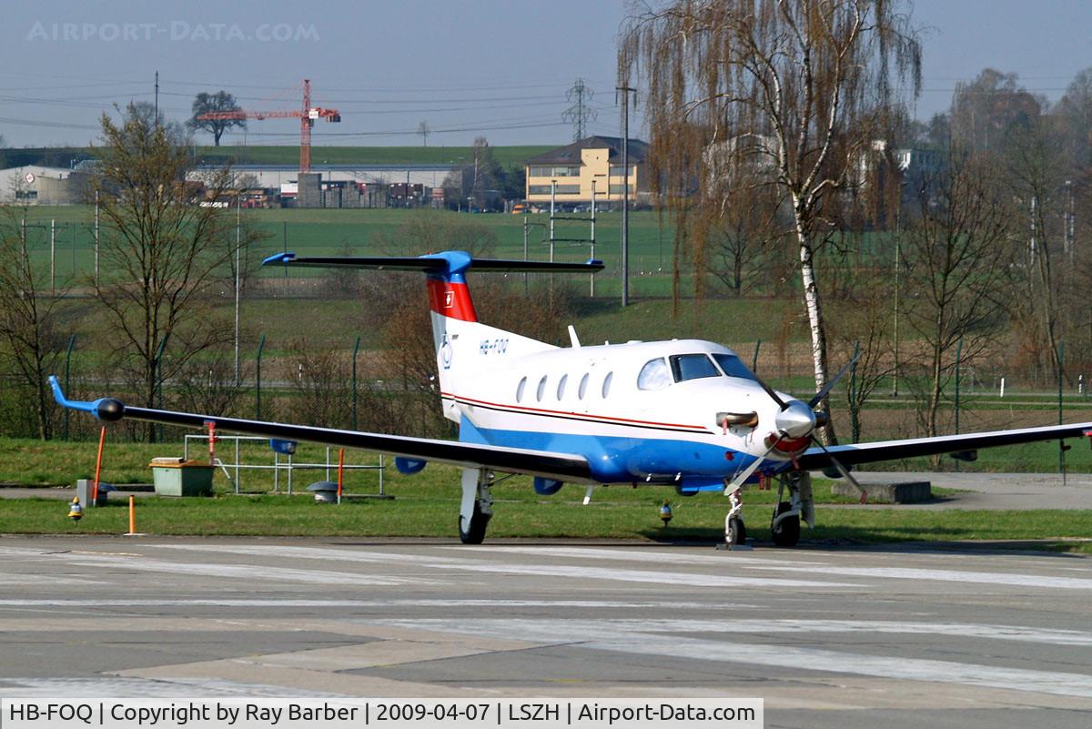 HB-FOQ, 2000 Pilatus PC-12/45 C/N 349, Pilatus PC-12/45 [349] (Pilatus) Zurich~HB 07/04/2009