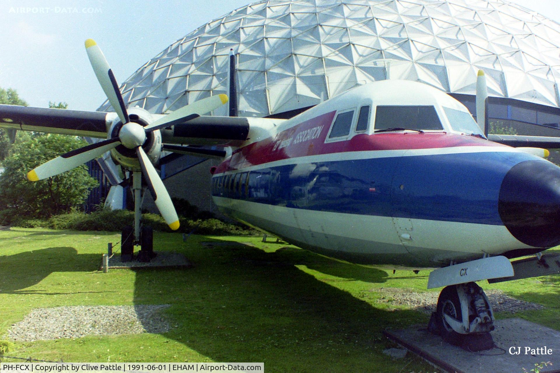 PH-FCX, 1961 Fokker F.27-100MPA C/N 10183, On external display at the Aviodome Museum at Schipol Airport, Amsterdam (EHAM)
