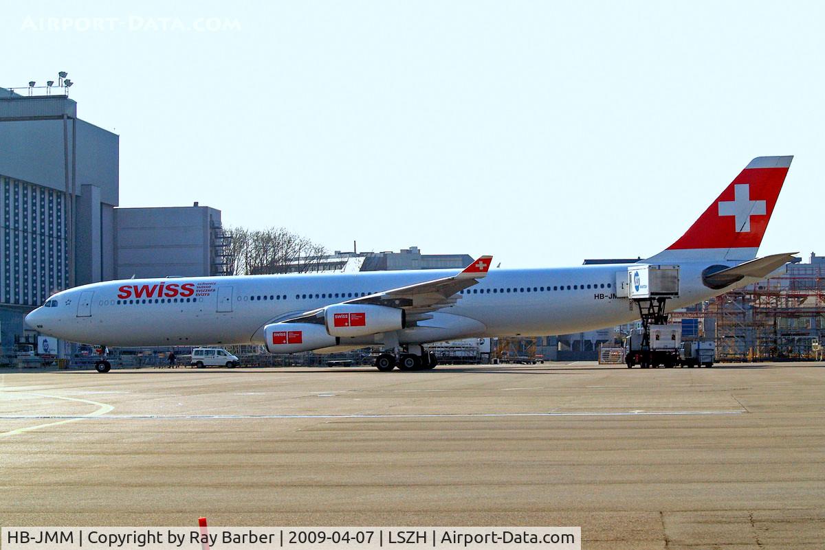 HB-JMM, 1996 Airbus A340-313 C/N 154, Airbus A340-313X [154] (Swiss International Air Lines) Zurich~HB 07/04/2009