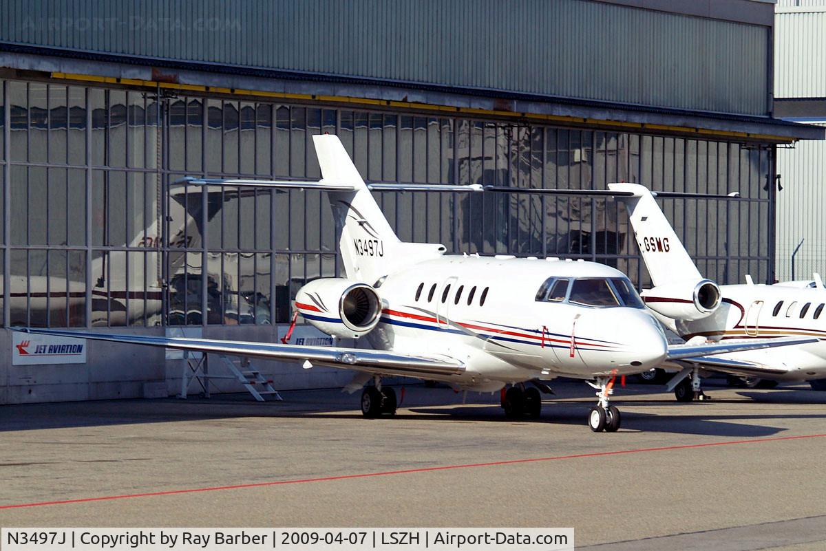 N3497J, 2008 Hawker Beechcraft 750 C/N HB-27, Hawker-Siddeley 125/750 [HB-27] Zurich~HB 07/04/2009