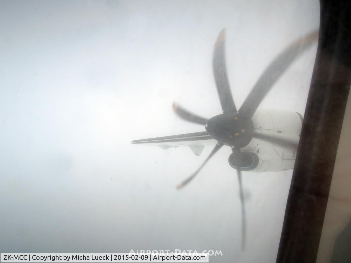 ZK-MCC, 2004 ATR 72-212A C/N 714, Bad weather (CHC-DUD)