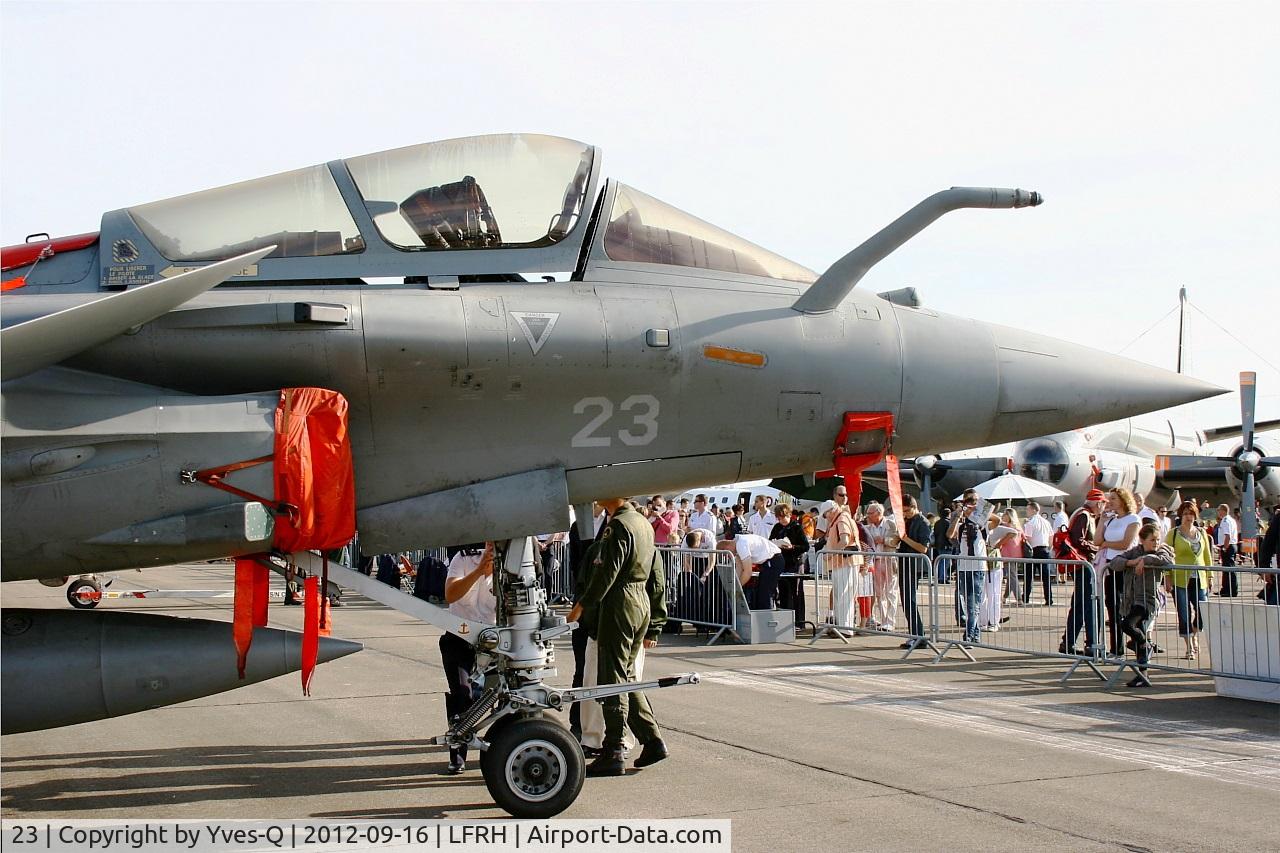 23, Dassault Rafale M C/N 23, French Naval Aviation Dassault Rafale M, Static display, Lann Bihoue Naval Air Base (LFRH-LRT) Open day 2012