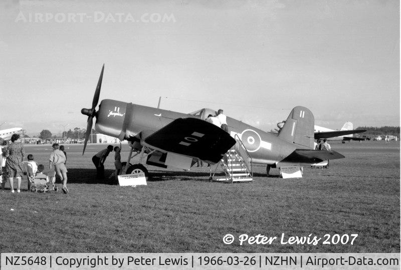 NZ5648, 1945 Goodyear FG-1D Corsair C/N 3205, Restored to static display