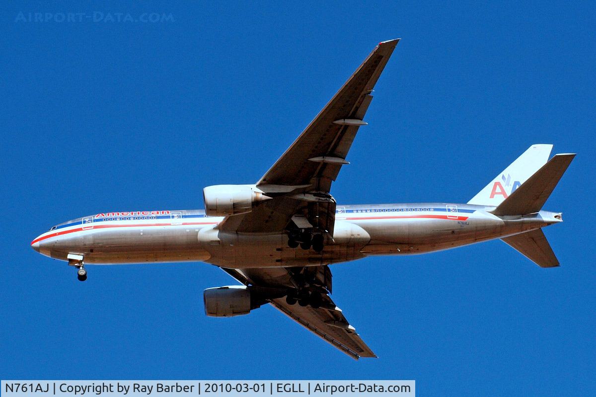 N761AJ, 2002 Boeing 777-223 C/N 31478, Boeing 777-223ER [31478] (American Airlines) Home~G 01/03/2010. On approach 27R.