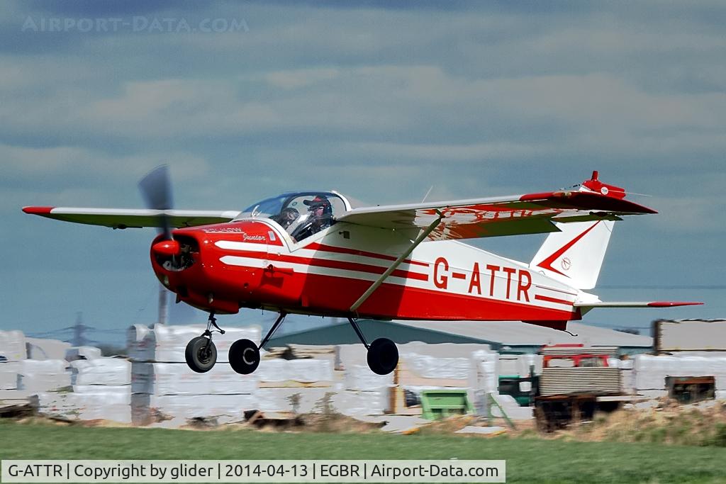 G-ATTR, 1966 Bolkow Bo-208C Junior C/N 612, Departing to the west