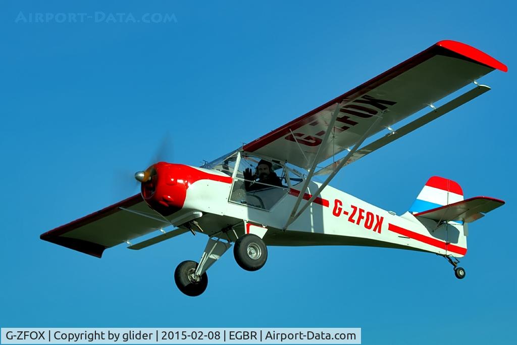 G-ZFOX, 2012 Denney Kitfox MK2 C/N PFA 172-11552, Nice climb out