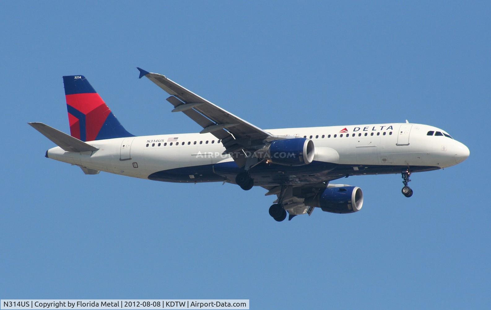 N314US, 1991 Airbus A320-211 C/N 160, Delta A320