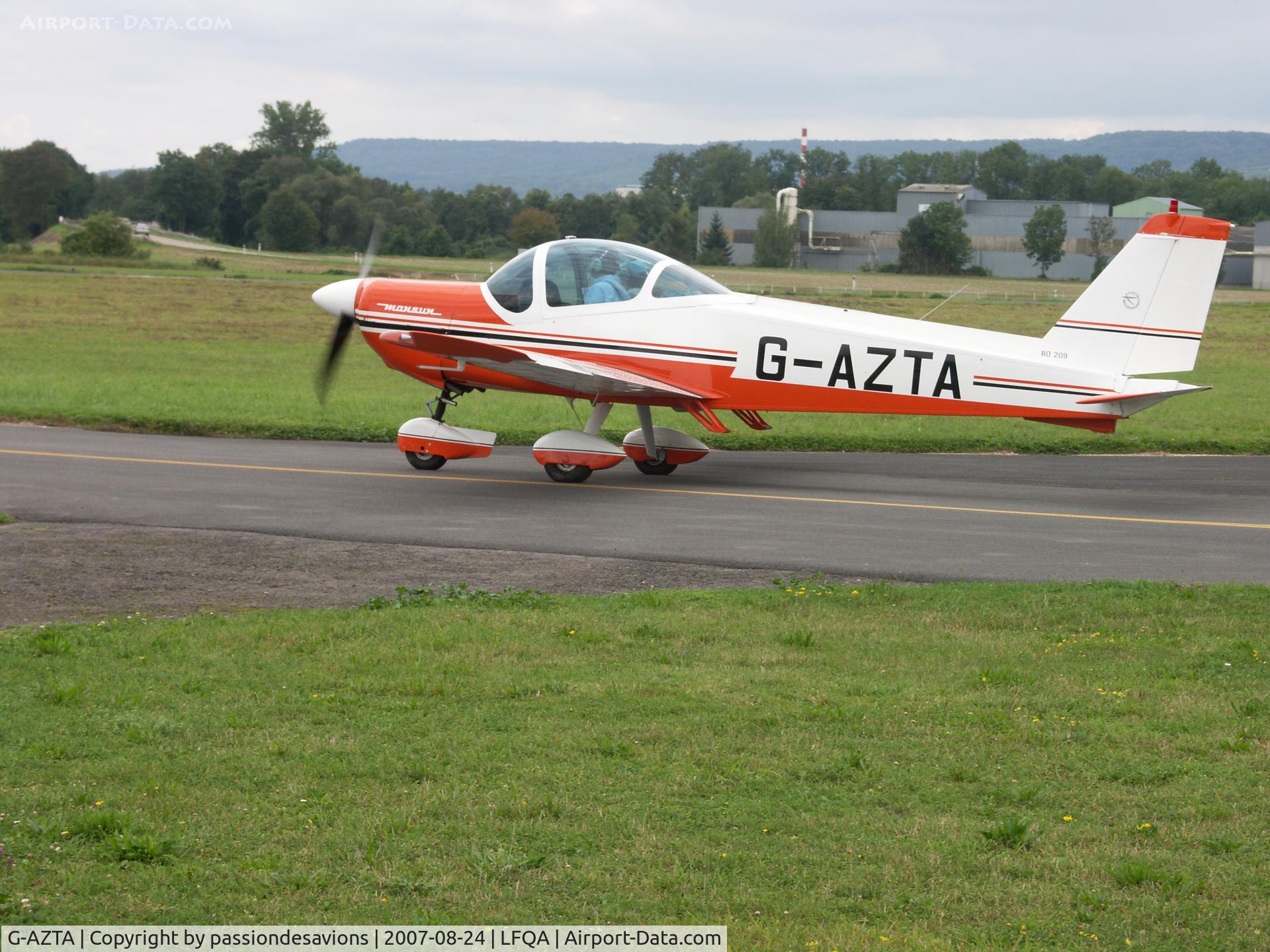 G-AZTA, 1972 Bolkow Bo-209 Monsun C/N 190, Ready to take-off