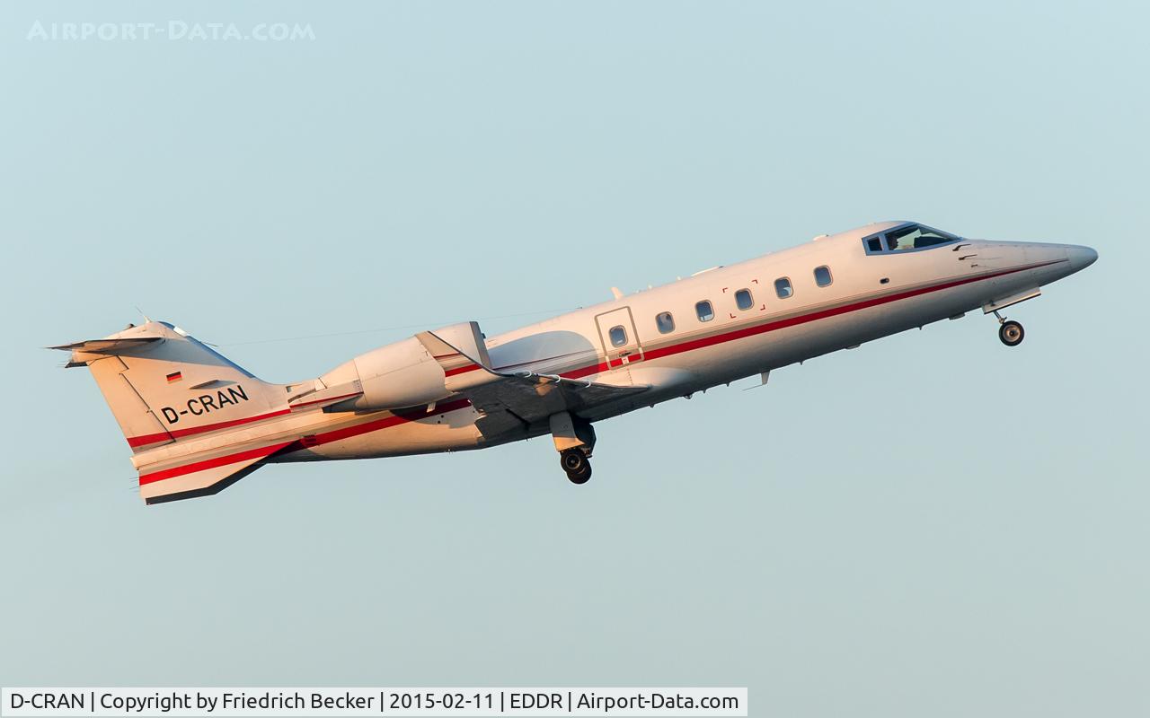 D-CRAN, 1993 Learjet 60 C/N 60-019, departure via RW09 to Nürnberg