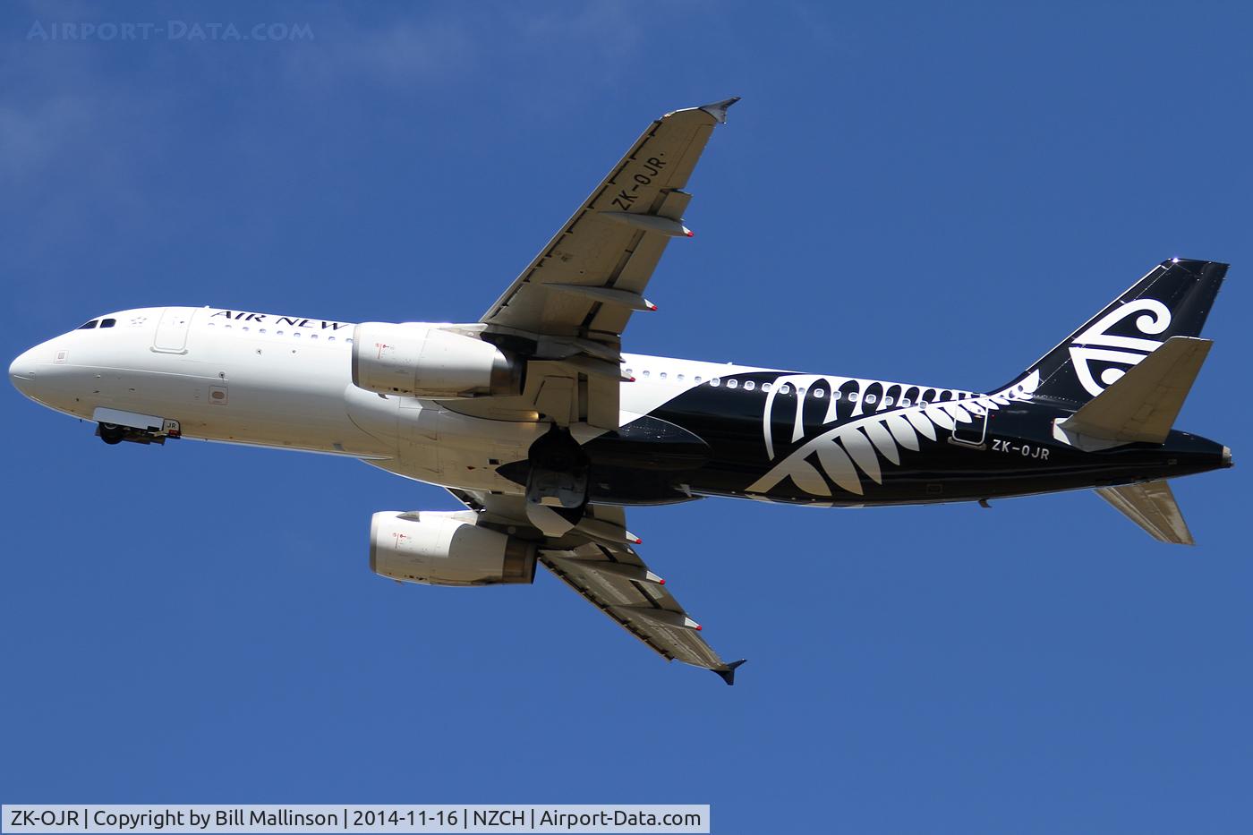 ZK-OJR, 2011 Airbus A320-232 C/N 4884, away from 02
