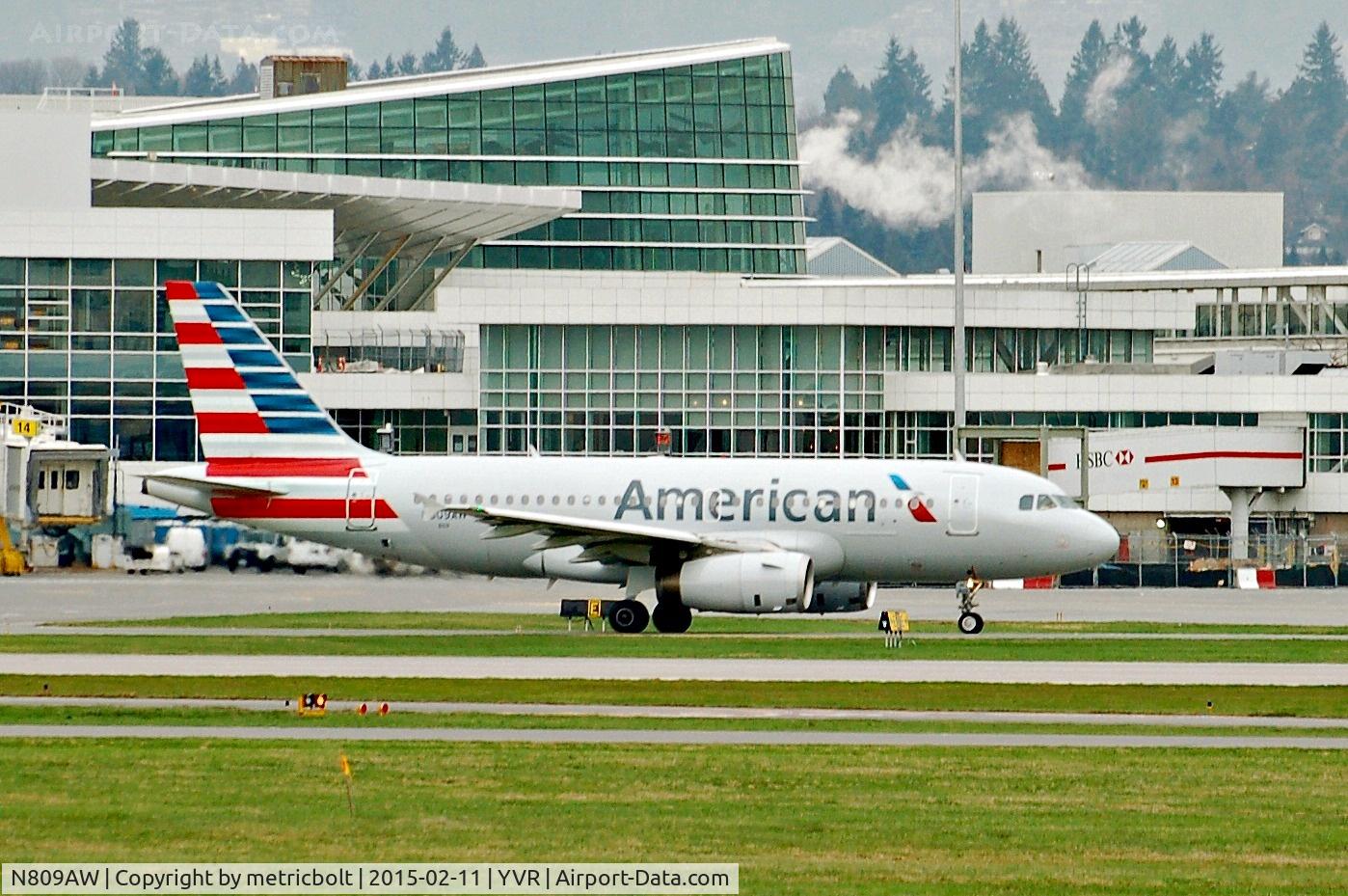 N809AW, 1999 Airbus A319-132 C/N 1111, Now in American livery,operating US418 to PHX