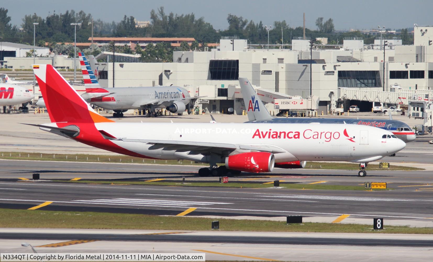 N334QT, 2013 Airbus A330-243F C/N 1448, Avianca Cargo A330-200F