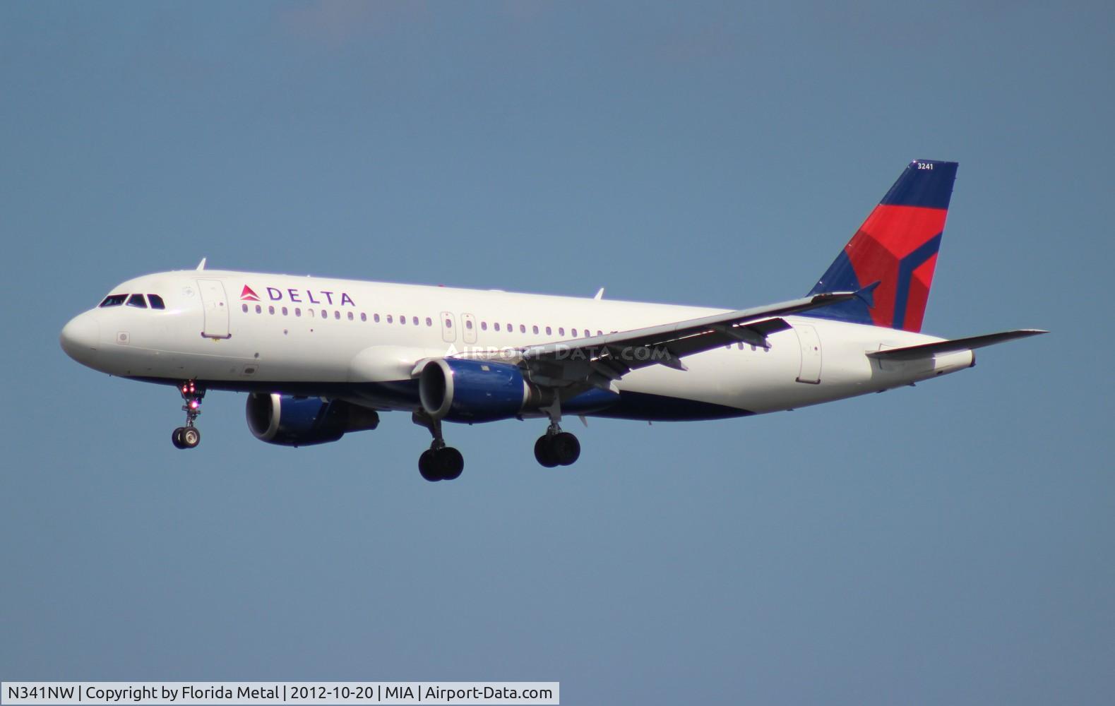 N341NW, 1992 Airbus A320-212 C/N 380, Delta
