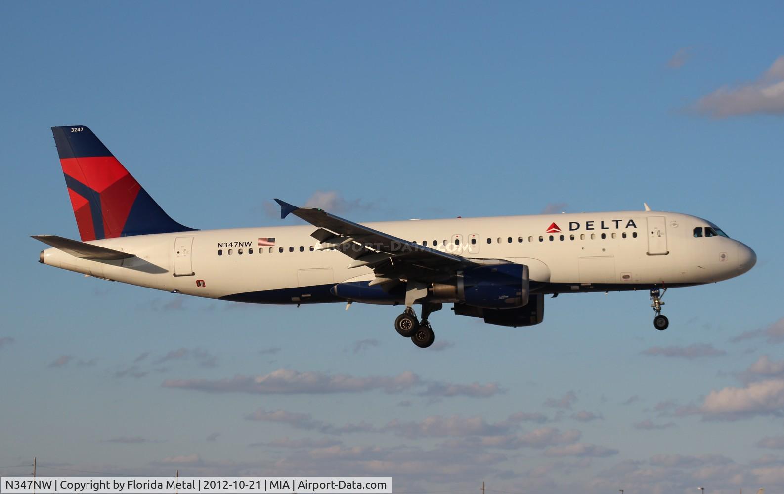 N347NW, 1993 Airbus A320-212 C/N 408, Delta