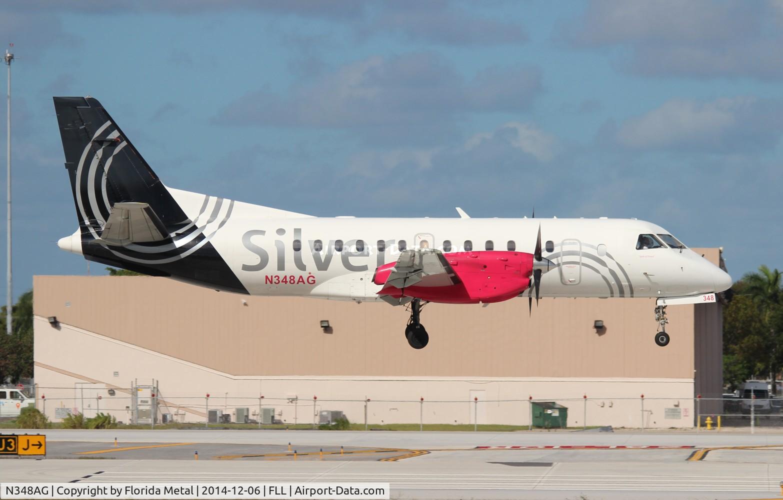 N348AG, 1998 Saab 340B C/N 340B-448, Silver Airways