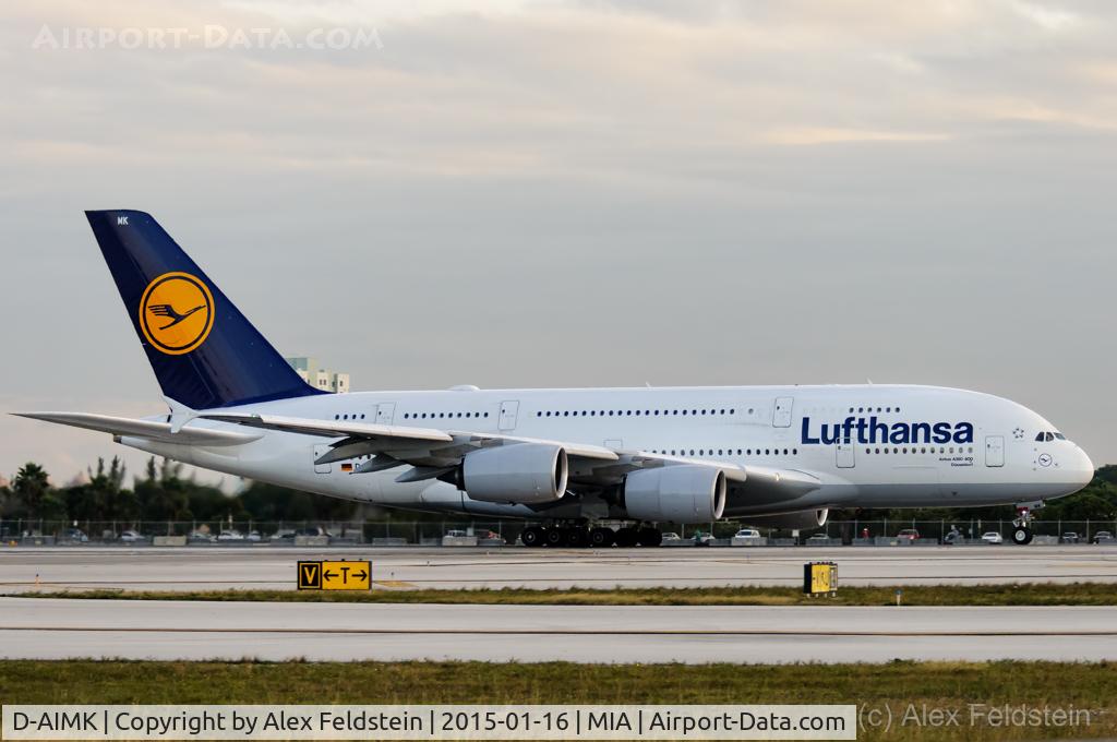 D-AIMK, 2013 Airbus A380-841 C/N 118, Miami