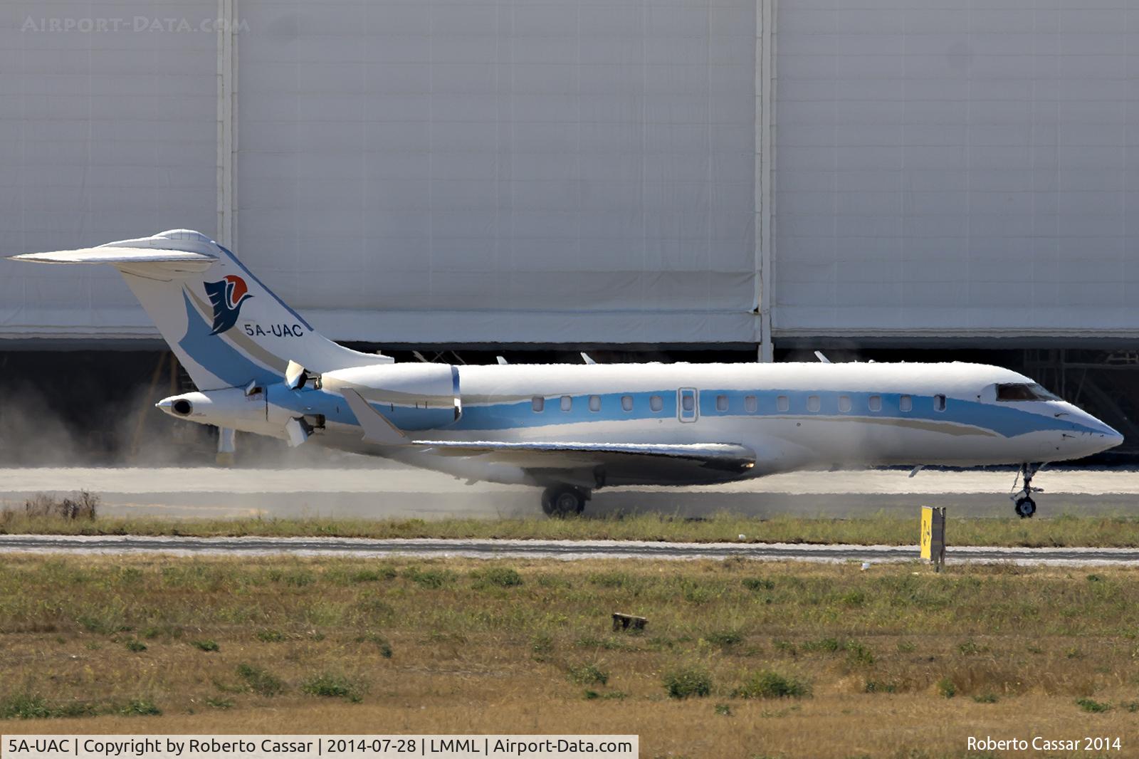 5A-UAC, 2007 Bombardier BD-700-1A11 Global 5000 C/N 9257, Fast Taxi